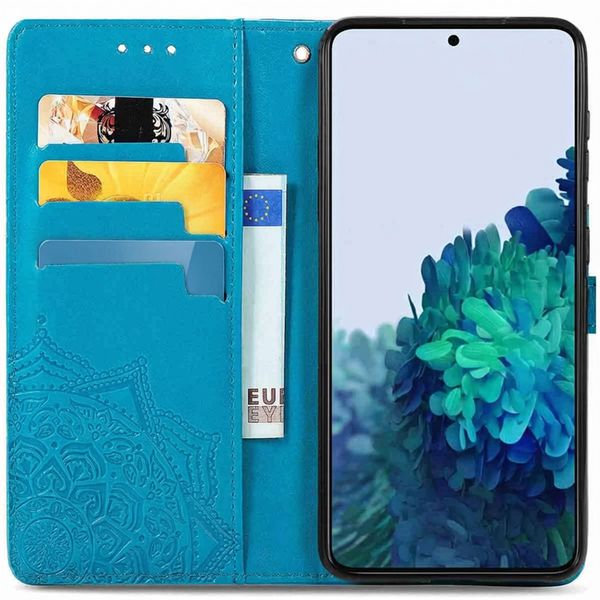 imoshion Etui de télephone Mandala Samsung Galaxy S22 - Turquoise