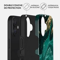 Burga Coque arrière Tough Apple iPhone 16 - Emerald Pool
