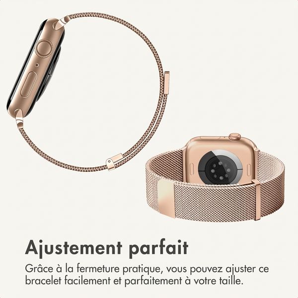 imoshion Bracelet magnétique milanais Apple Watch | 44/45/46/49 mm - Rose Gold