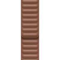 Apple Bracelet Leather Link Apple Watch Series 1 t/m 9 / SE (38/40/41 mm) | Series 10 / 11 (42 mm) - Taille M/L - Saddle Brown