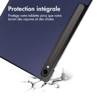 imoshion Coque tablette Trifold Samsung Galaxy Tab S9 11.0 pouces - Bleu foncé