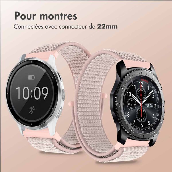 imoshion Bracelet en nylon  - Connexion universelle 22 mm - Rose