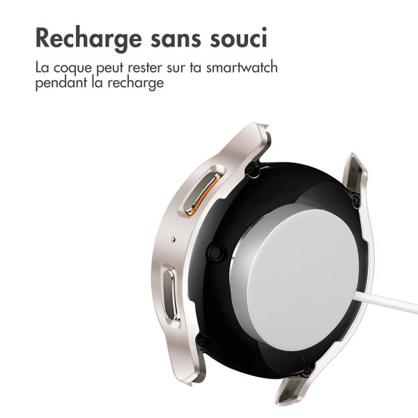 imoshion Coque rigide à couverture complète Samsung Galaxy Watch 7 - 40 mm - Starlight