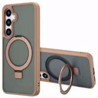 Accezz Coque Ring Stand avec MagSafe Samsung Galaxy S24 - Marron