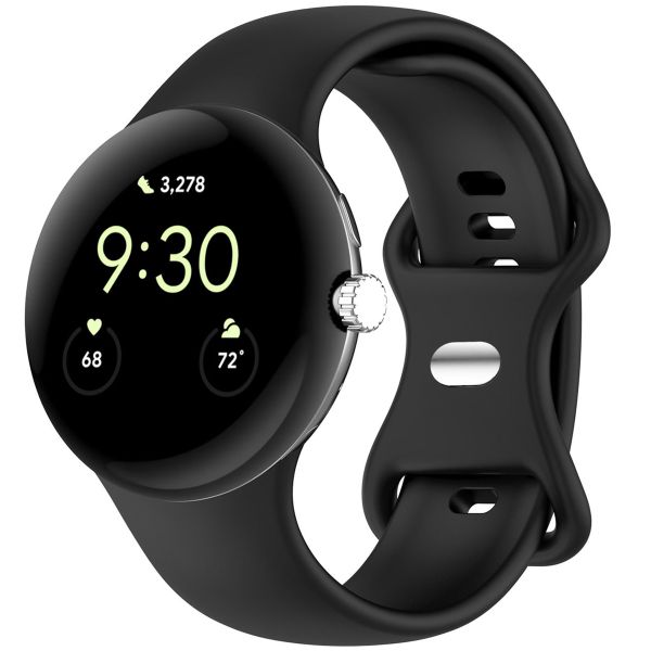 imoshion Bracelet en silicone Google Pixel Watch / Watch 2 / Watch 3 (41 mm) - Taille L - Noir