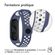 imoshion Bracelet sportif en silicone Xiaomi Mi Band 7 - Bleu / Blanc