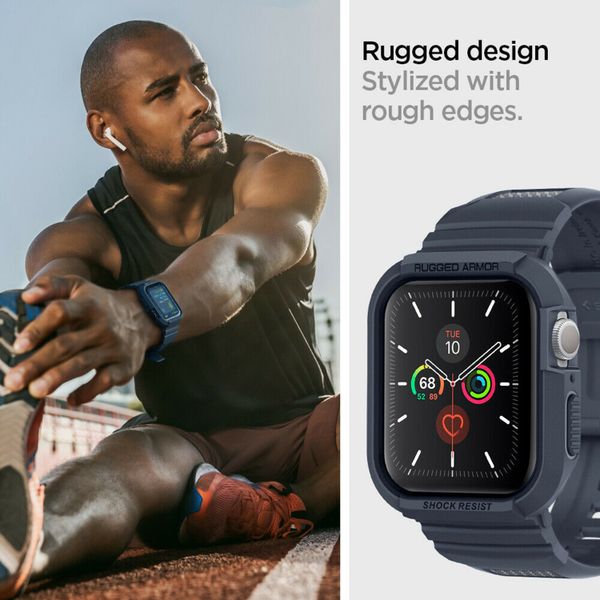 Spigen Coque Rugged Armor™ Pro Apple Watch 44 mm / 45 mm - Bleu foncé