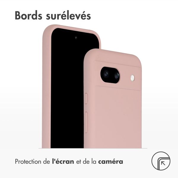 Accezz Coque Liquid Silicone Google Pixel 8a - Rose