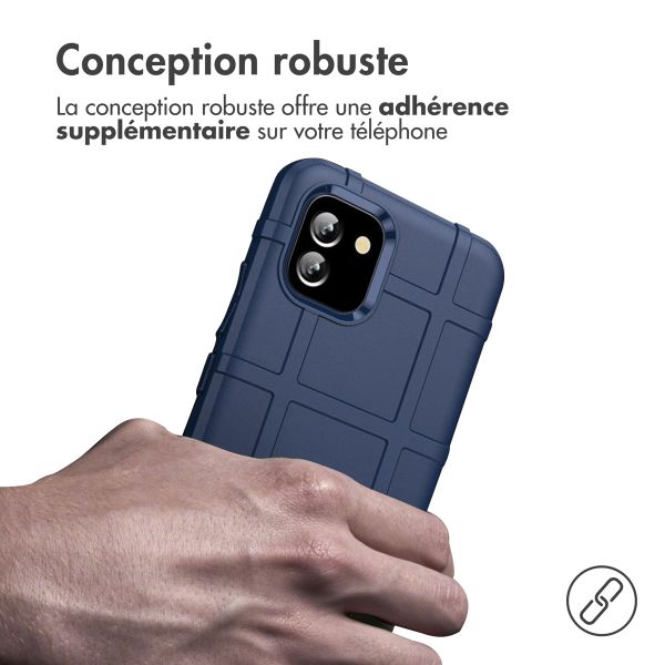 imoshion Coque Rugged Shield Samsung Galaxy A03 - Bleu foncé