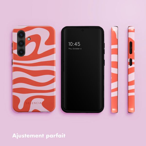 Selencia Coque arrière Vivid Samsung Galaxy S24 - Dream Swirl Pink