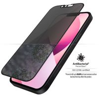 PanzerGlass Protection d'écran Privacy en verre trempé Case Friendly Anti-Bacterial iPhone 13 Mini - Noir