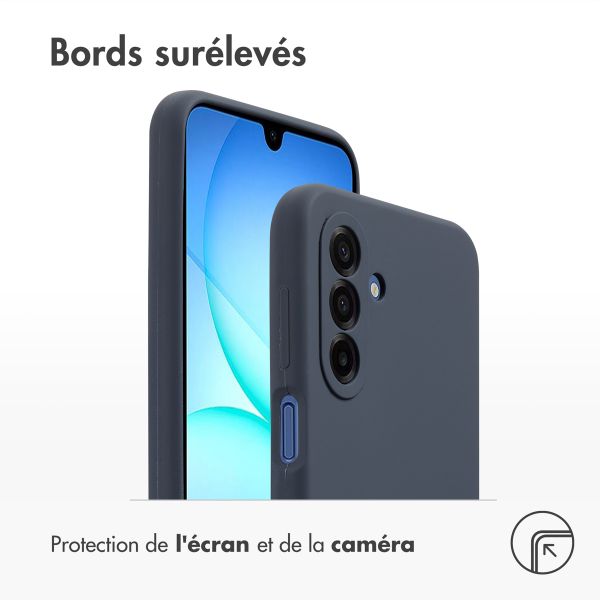 Accezz Coque Liquid Silicone Samsung Galaxy A17 - Bleu foncé