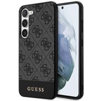 Guess Coque arrière Bottom Stripe 4G Samsung Galaxy S24 Plus - Noir