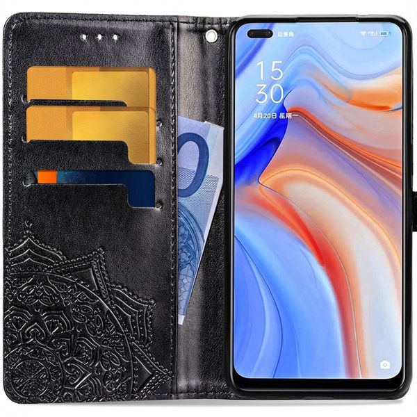 imoshion Etui de télephone Mandala Oppo Reno4 Z 5G - Noir