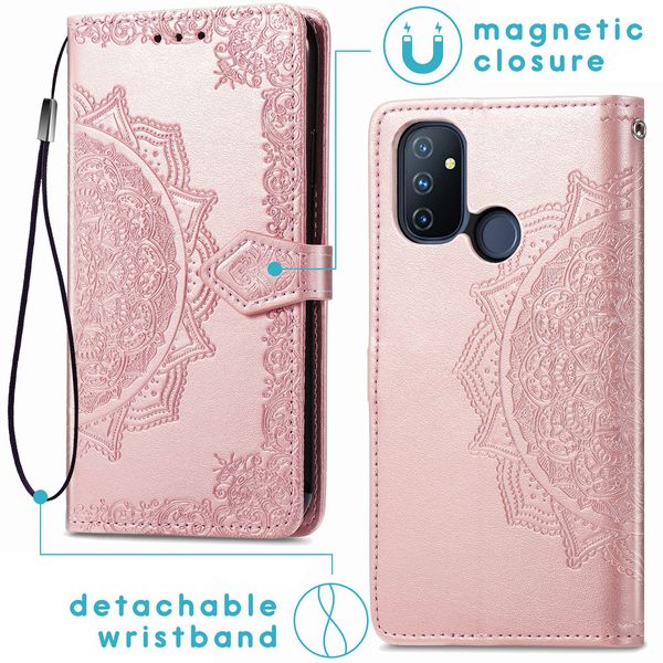 imoshion Etui de téléphone portefeuille Mandala OnePlus Nord N100