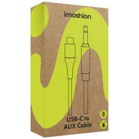 imoshion ﻿Câble AUX - Câble audio 3,5 mm / Jack vers USB-C - Mâle vers USB-C - 1 mètre - Noir