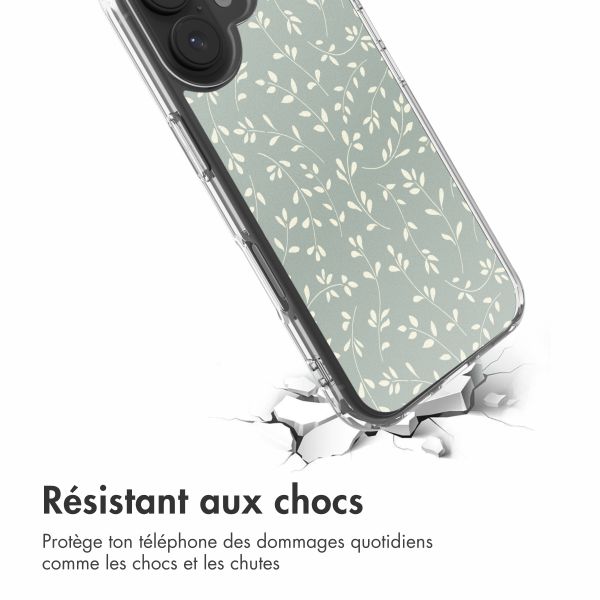 imoshion Coque Design Apple iPhone 17 - Smoke Green Flowers