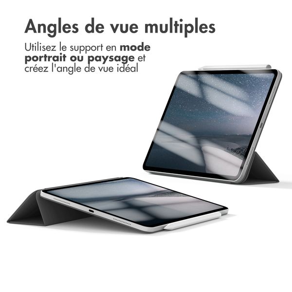 imoshion Magnetic etui de téléphone portefeuille Apple iPad Air 11 pouces (2025) M3 / (2024) M2 / Air 5 (2022) / Air 4 (2020) - Noir