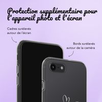 Coque personnalisée avec un cœur élégant iPhone SE (2022 / 2020) / 8 / 7 - Transparent