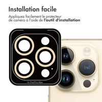 imoshion ﻿Lot de 2 protections d'objectif de caméra Apple iPhone 14 Pro / 14 Pro Max - Dorée