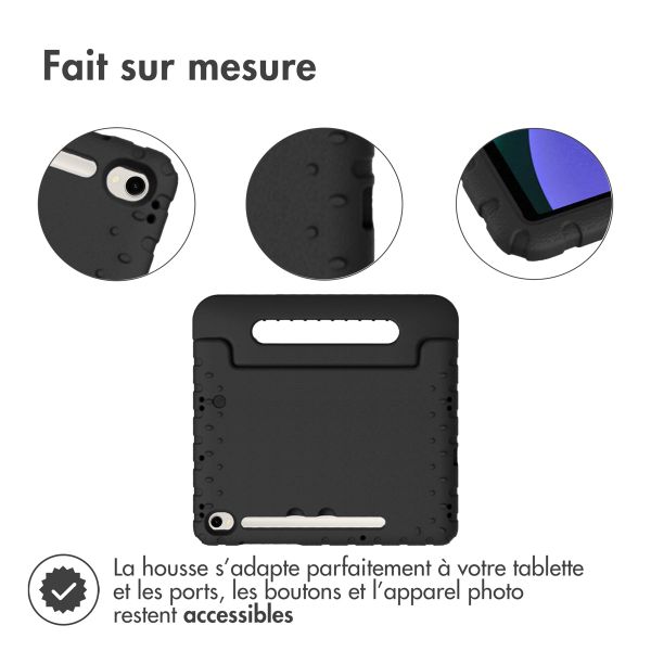 imoshion Coque kidsproof avec poignée Samsung Galaxy Tab S9 11.0 pouces / Tab S9 FE 10.9 pouces - Noir