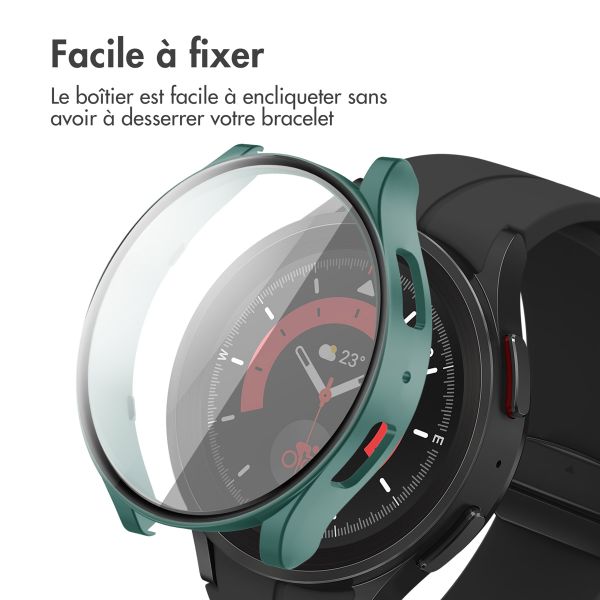 imoshion Coque rigide à couverture complète Samsung Galaxy Watch 6 - 40 mm - Vert foncé