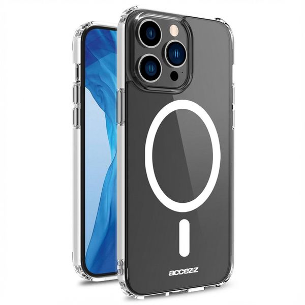 Accezz Coque Clear avec MagSafe Apple iPhone 14 Pro Max - Transparent