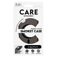 CARE by PanzerGlass Coque Smokey Urban Combat MagSafe iPhone 16 - Noir