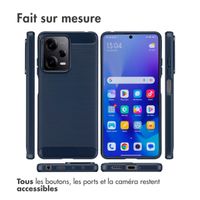 imoshion Coque Brushed Xiaomi Redmi Note 12 Pro / Xiaomi Poco X5 - Bleu foncé