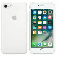 Apple Coque en silicone Apple iPhone SE (2022 / 2020) / 8 / 7 - Blanc