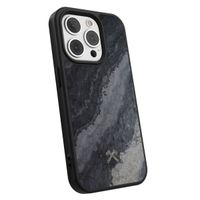 Woodcessories Coque Bumper MagSafe iPhone 15 Pro Max - Stone Camo Gray Black