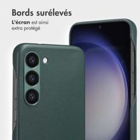 Accezz Étui de télephone portefeuille en cuir 2-en-1 avec MagSafe Samsung Galaxy S23 - Cedar Green