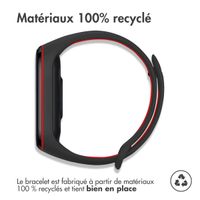 imoshion Bracelet sportif en silicone Xiaomi Mi Band 3 / 4 - Noir / Rouge