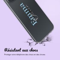 Coque personnalisée avec un nom iPhone 14 - Transparent