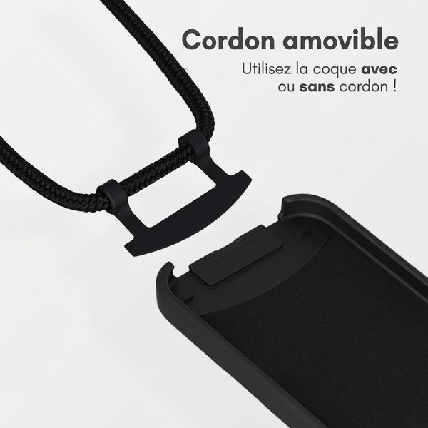 imoshion Coque arrière Color avec cordon amovible et MagSafe Samsung Galaxy S26 - Noir