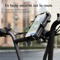 imoshion Support de téléphone pour vélo avec powerbank - Support de téléphone vélo - Powerbank sans fil - 5 000 mAh - Noir