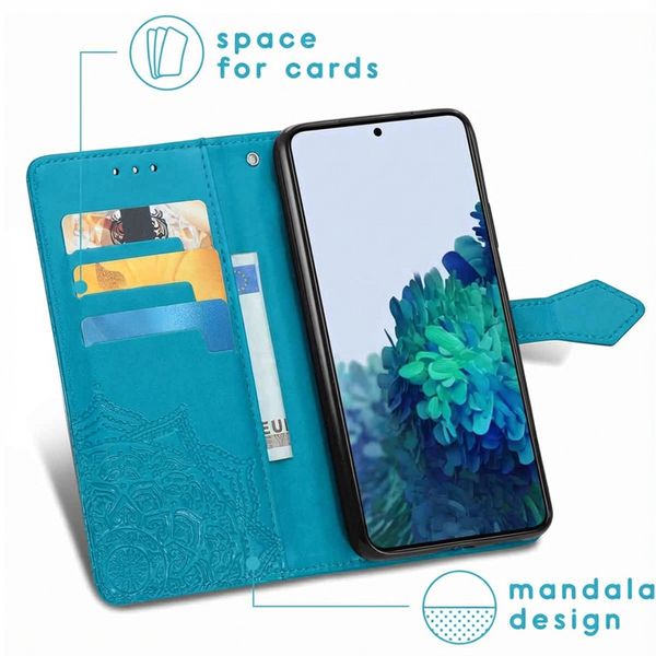 imoshion Etui de télephone Mandala Samsung Galaxy S22 - Turquoise