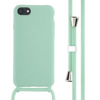 imoshion ﻿Coque en silicone avec cordon Apple iPhone SE (2022 / 2020) / 8 / 7 - Menthe verte