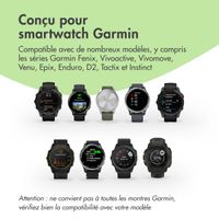 imoshion Station de charge Garmin Watch | Câble de chargement USB-A - 1 metre - Noir
