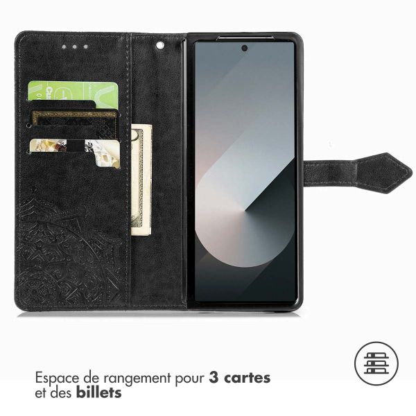 imoshion Etui de télephone Mandala Samsung Galaxy Fold 7 - Noir