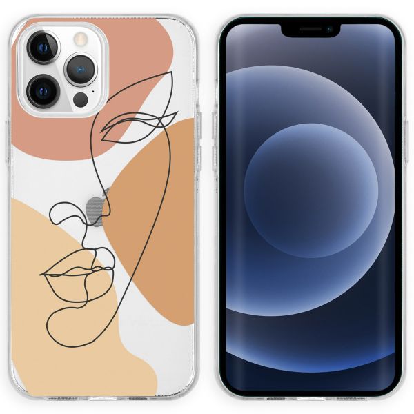 imoshion Coque Design iPhone 13 Pro - LIne Art Color Face