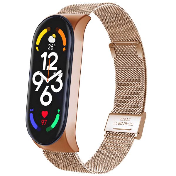 imoshion Bracelet milanais Xiaomi Mi Band 7 - Rose Dorée