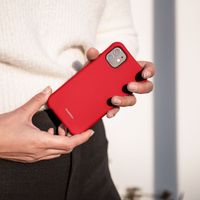 imoshion Coque de couleur avec cordon amovible iPhone SE (2022 / 2020) / 8 / 7 - Rouge