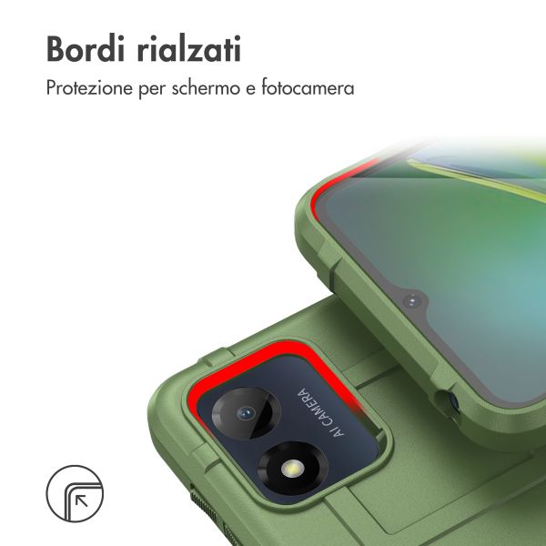 imoshion Coque Rugged Shield Motorola Moto E13 - Vert foncé