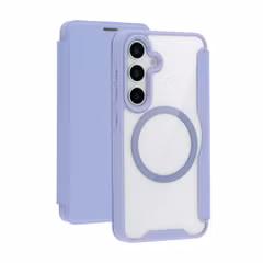 imoshion Bookcase transparente avec MagSafe Samsung Galaxy S25 / S24 - Lilas