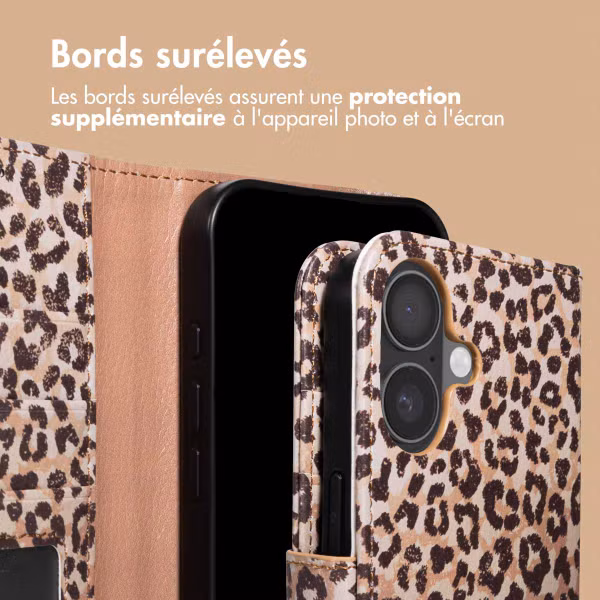 imoshion Étui de télephone portefeuille Design Apple iPhone 17 - Leopard Mood