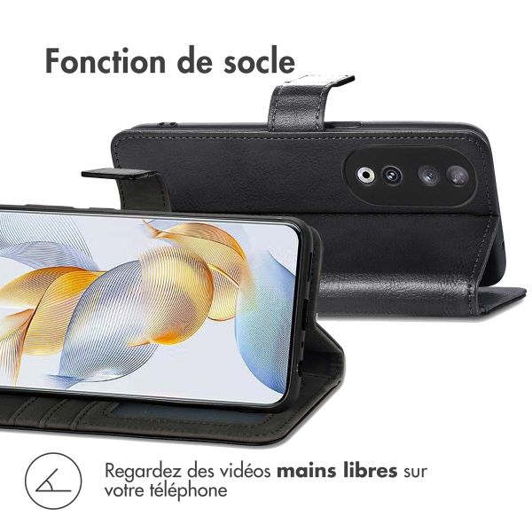 imoshion Étui de téléphone portefeuille Luxe Honor 90 - Noir