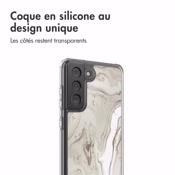 imoshion Coque Design Samsung Galaxy S21 FE - Sandy Marble