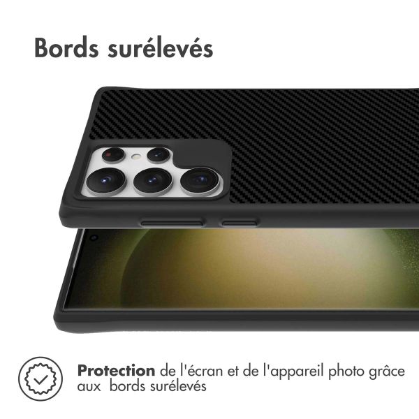 imoshion Rugged Hybrid Carbon Case Samsung Galaxy S24 Ultra - Noir