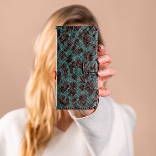 imoshion Coque silicone design iPhone 12 Mini - Green Leopard